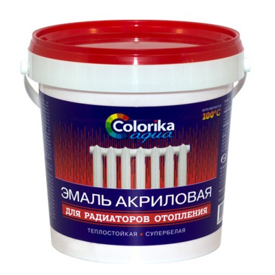 Эмаль для радиаторов отопления "Colorika Aquа" 0,8 кг